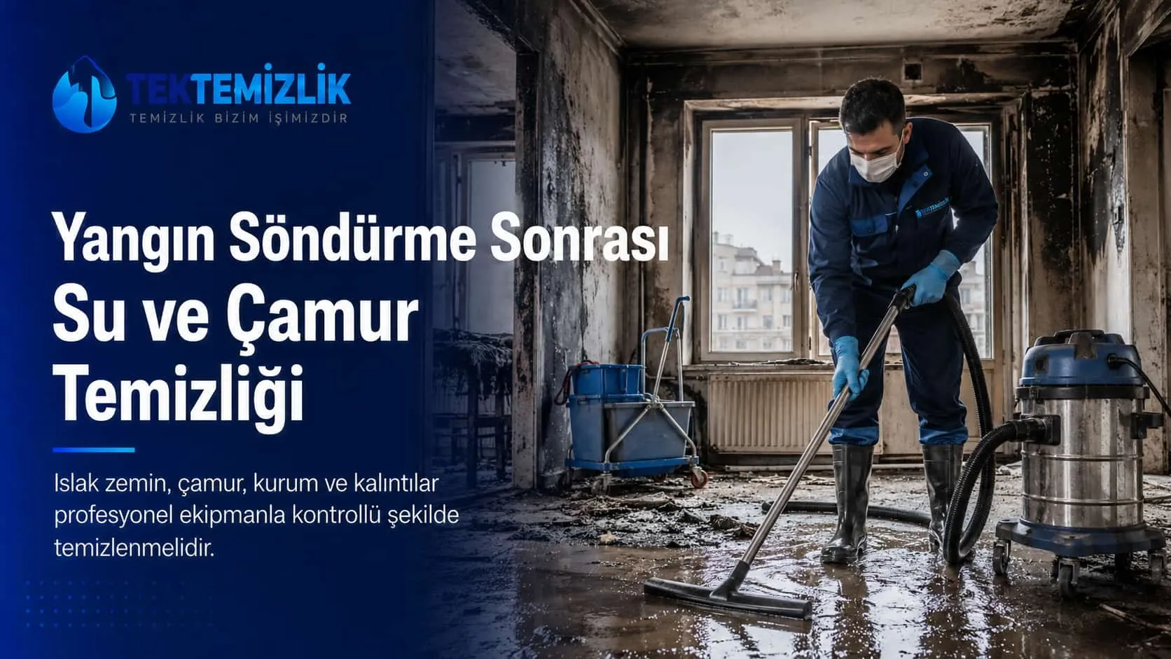 Yangın Sonrası Su ve Çamur Temizligi